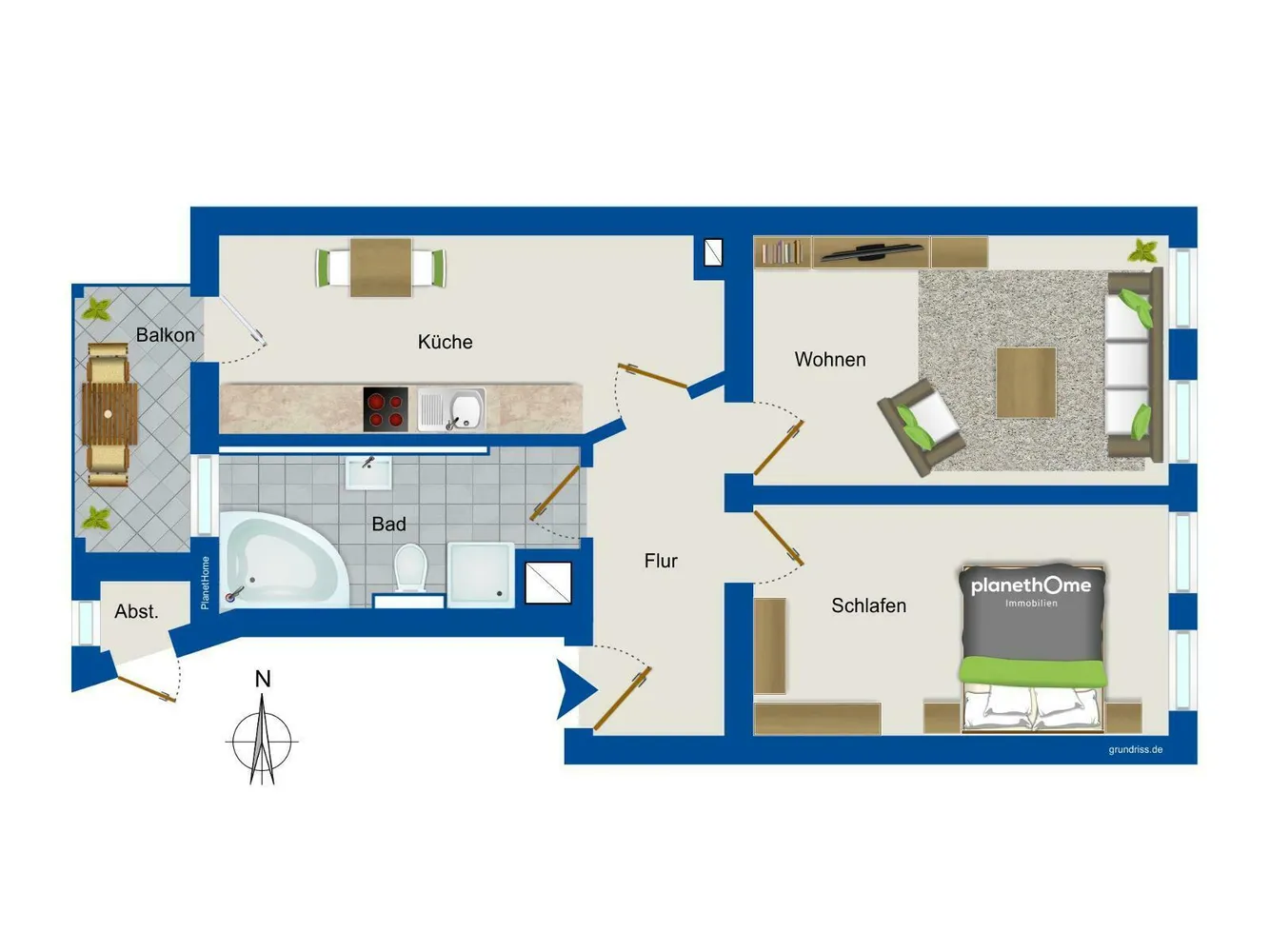 2 Zimmer Wohnung mit 65 m² in Leipzig – Bild 11