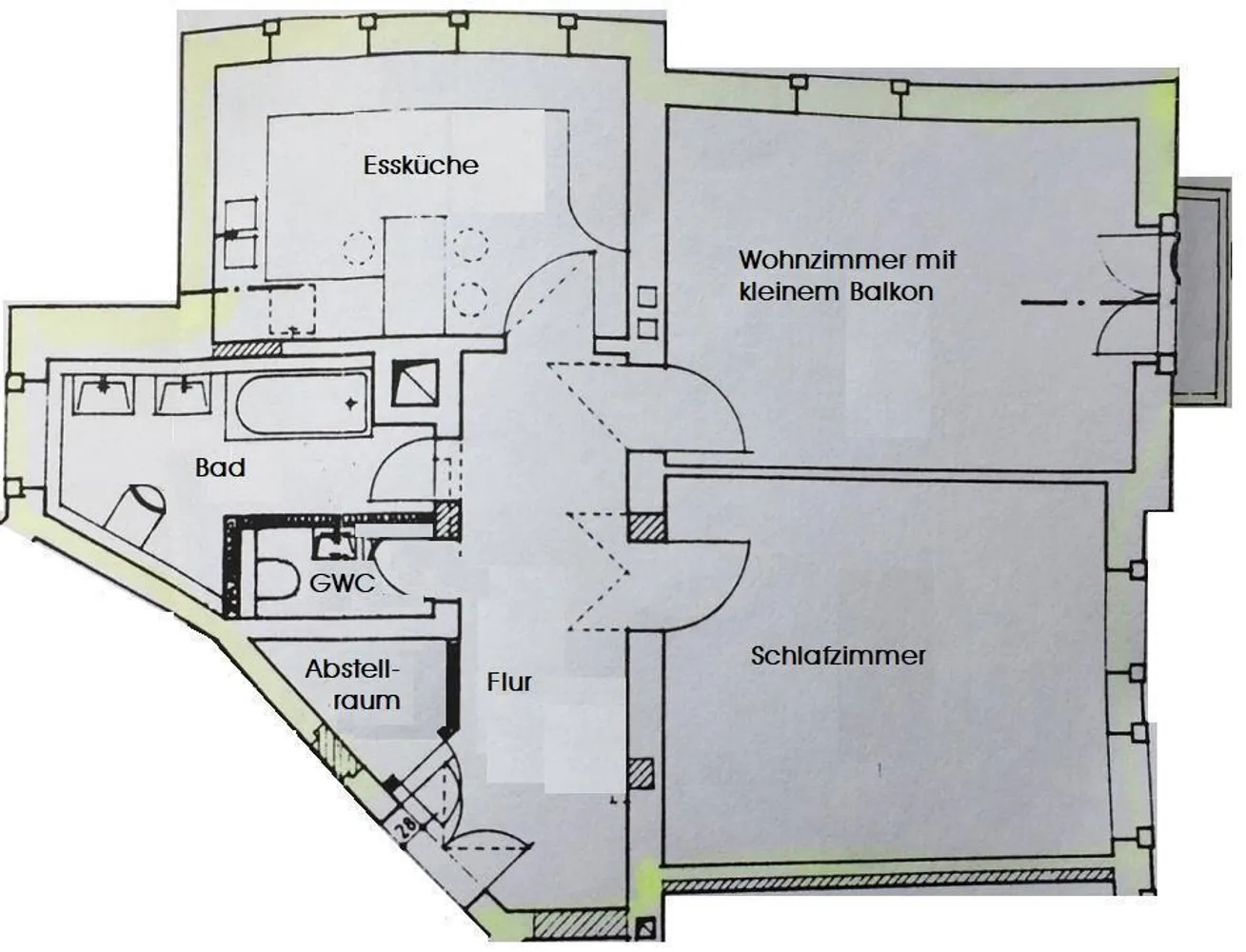 2 Zimmer Wohnung mit 72 m² in Dresden – Bild 2