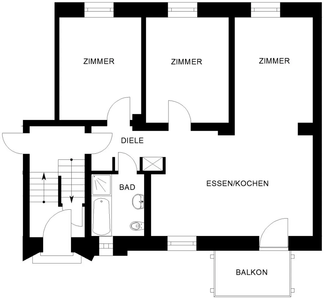 3 Zimmer Wohnung mit 81 m² in Bochum – Bild 3