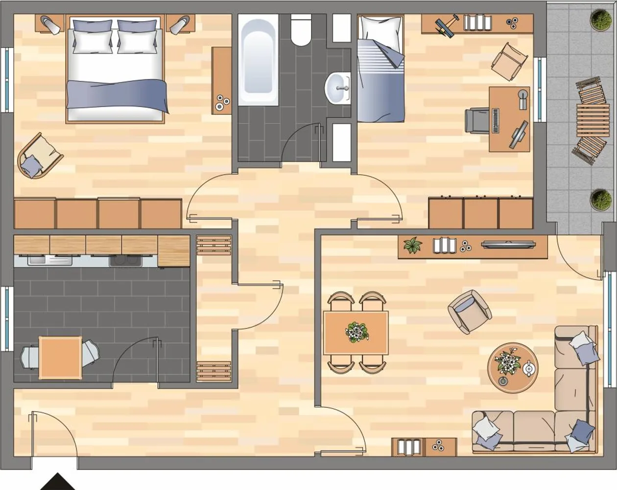 3 Zimmer Wohnung mit 75 m² in Siegen – Bild 4