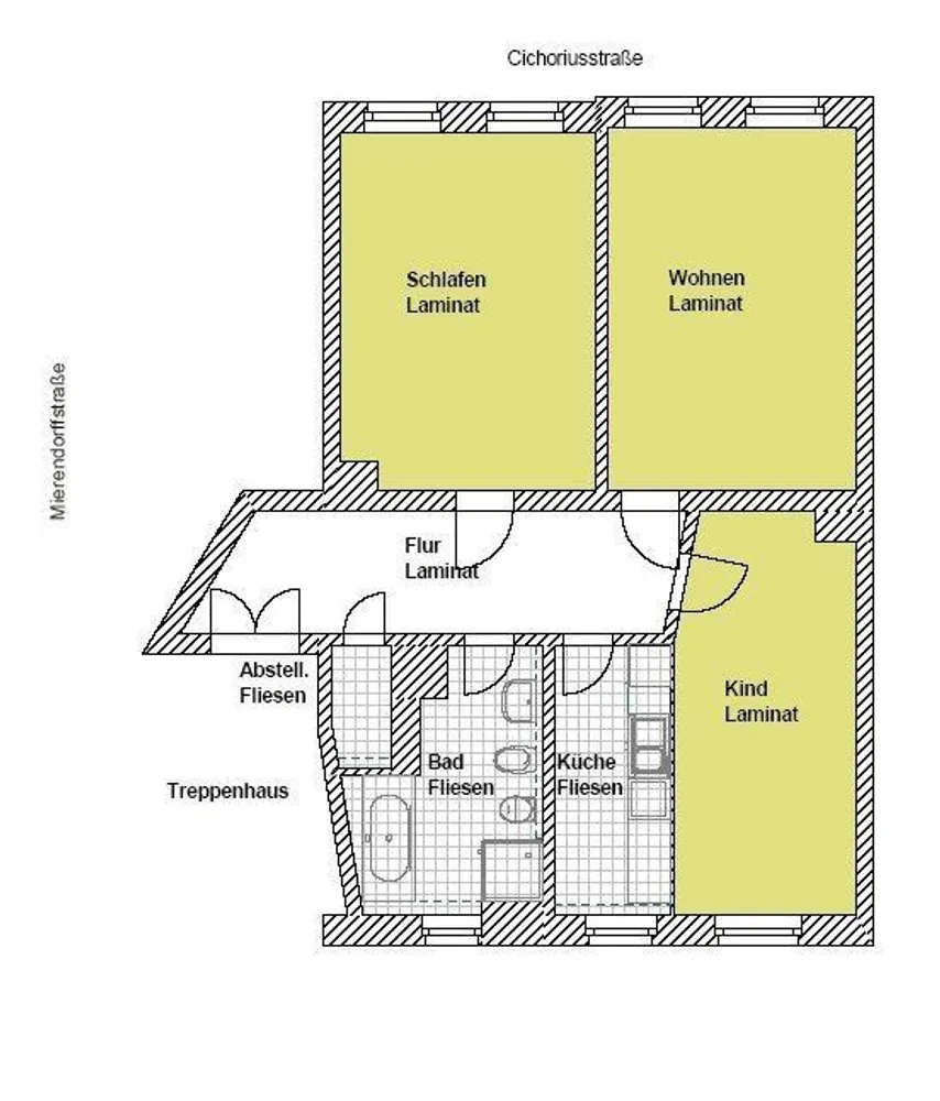 3 Zimmer Wohnung mit 83 m² in Leipzig – Bild 2