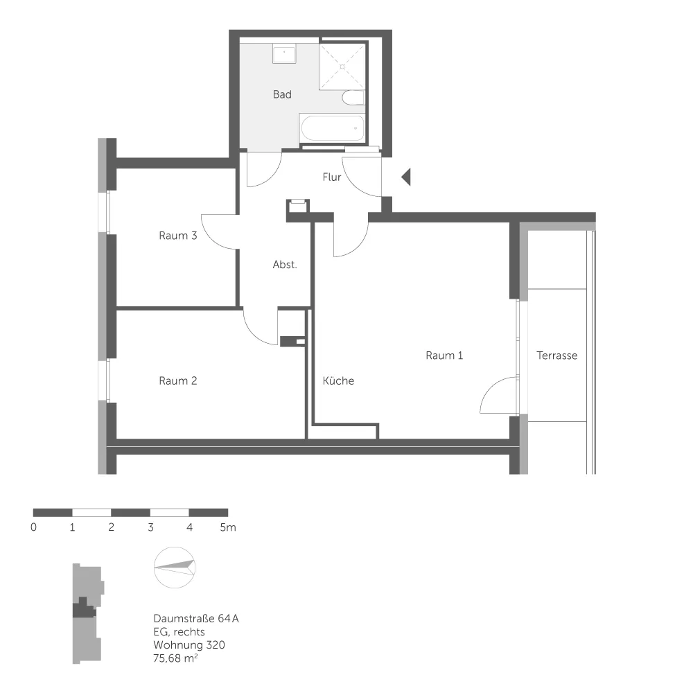 3 Zimmer Wohnung mit 76 m² in Berlin – Bild 6