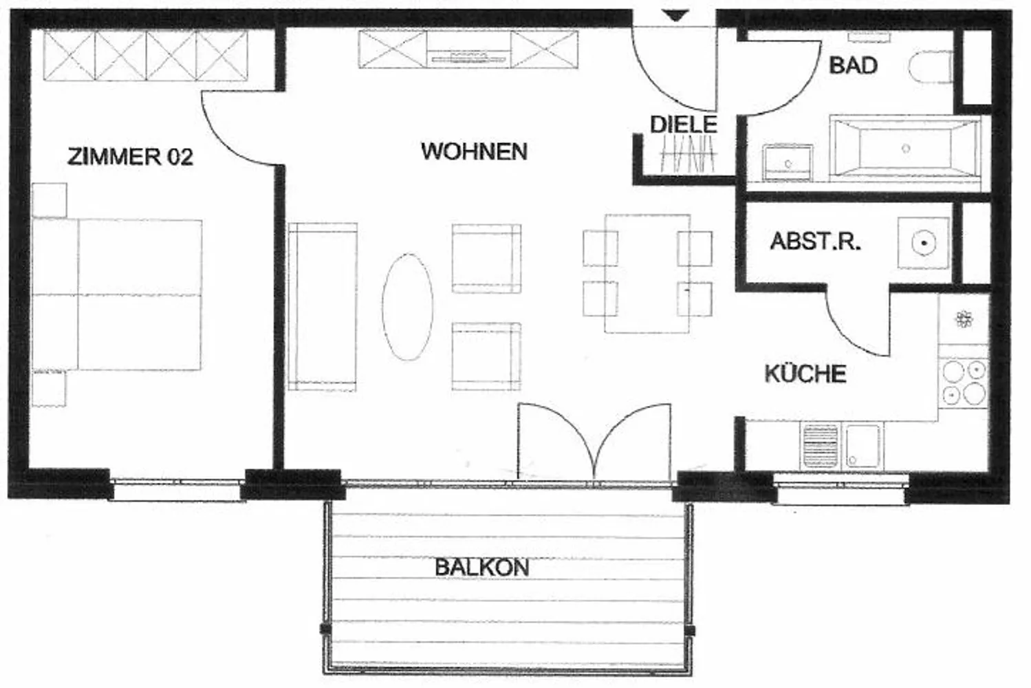 2 room apartment with 62 m² in Cologne – Photo 2