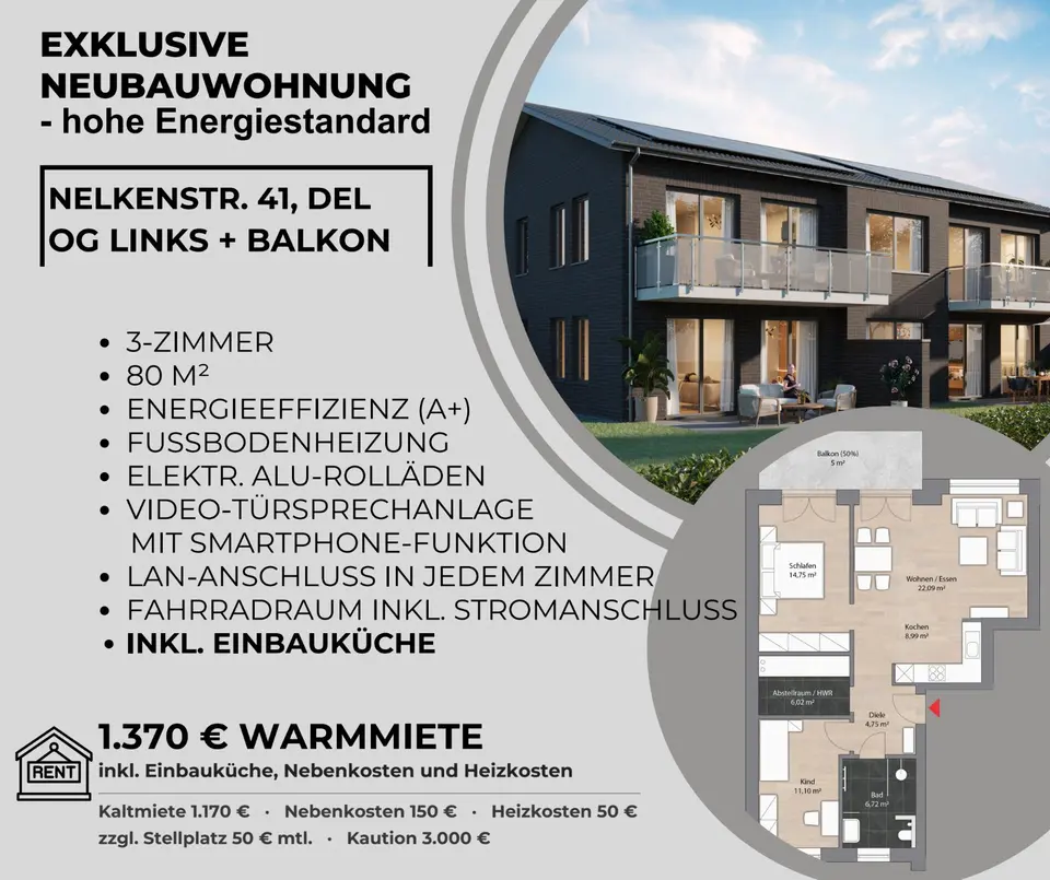 3 Zimmer Wohnung mit 100 m² in Bremen – Bild 10