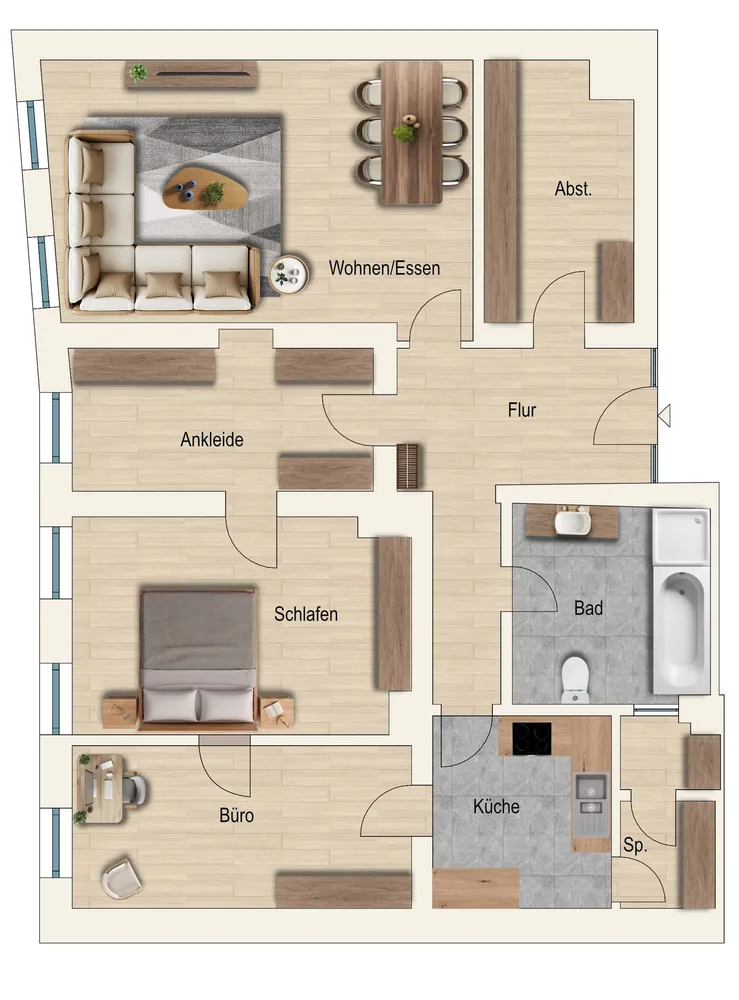 4 Zimmer Wohnung mit 114 m² in Rosenheim – Bild 2