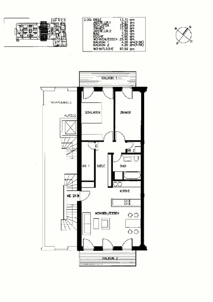 3 Zimmer Wohnung mit 98 m² in Berlin – Bild 2
