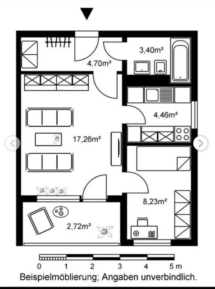 2 Zimmer Wohnung mit 40 m² in Frankfurt am Main – Bild 2