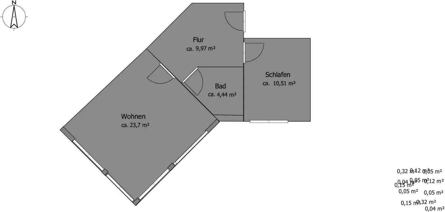 2 room apartment with 48 m² in Magdeburg – Photo 8