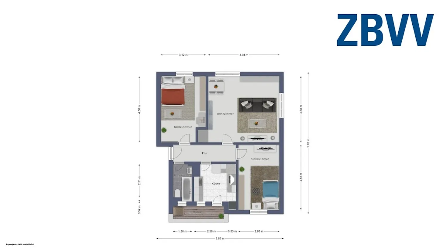 3 room apartment with 64 m² in Magdeburg – Photo 10