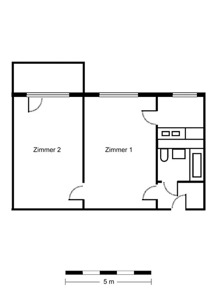 2 room apartment with 50 m² in Berlin – Photo 3