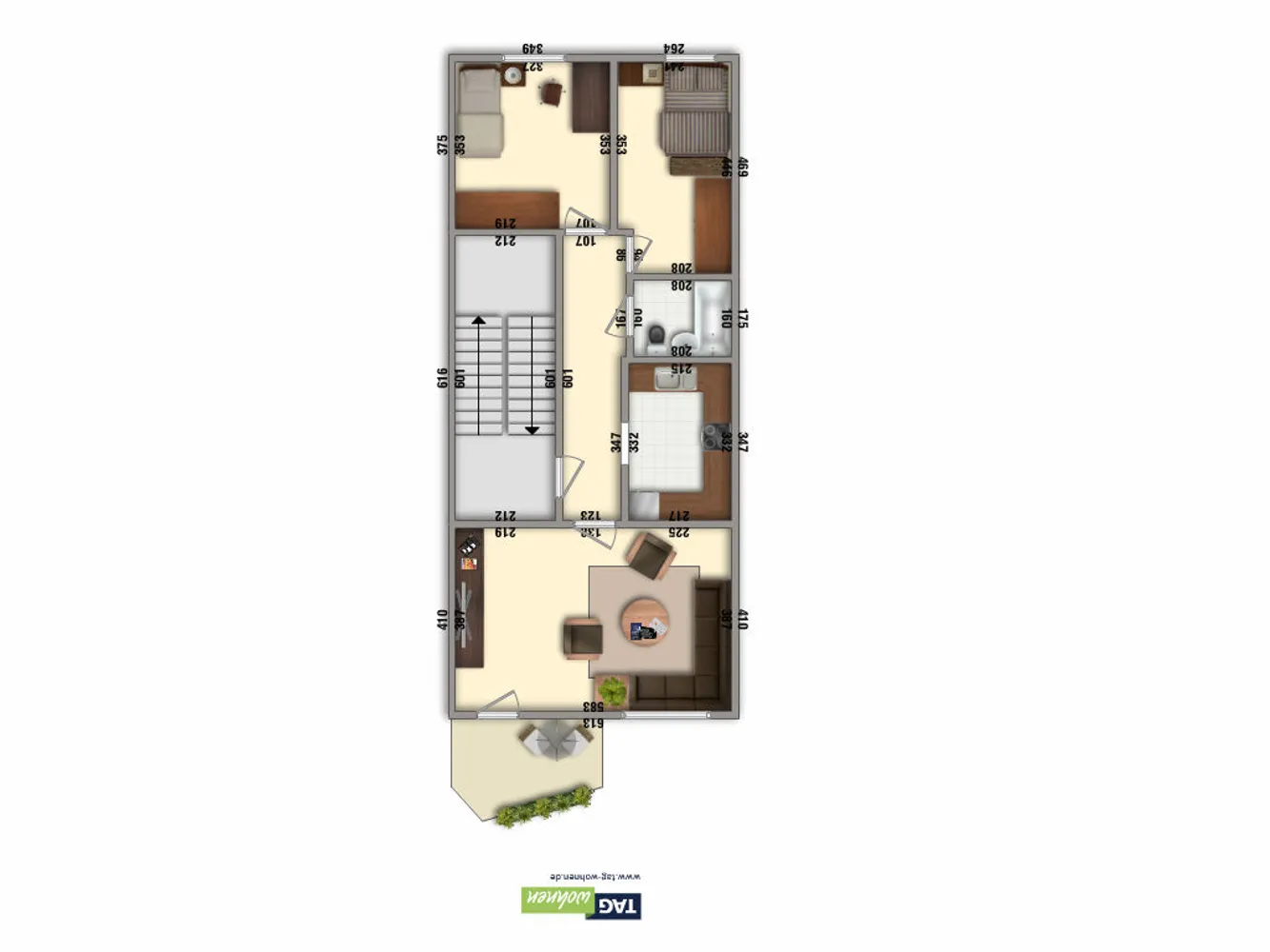3 Zimmer Wohnung mit 59 m² in Nordhausen – Bild 3