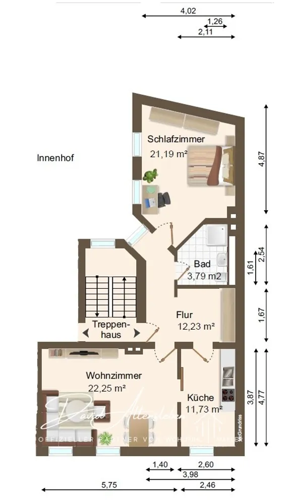 2 room apartment with 71 m² in Magdeburg – Photo 7