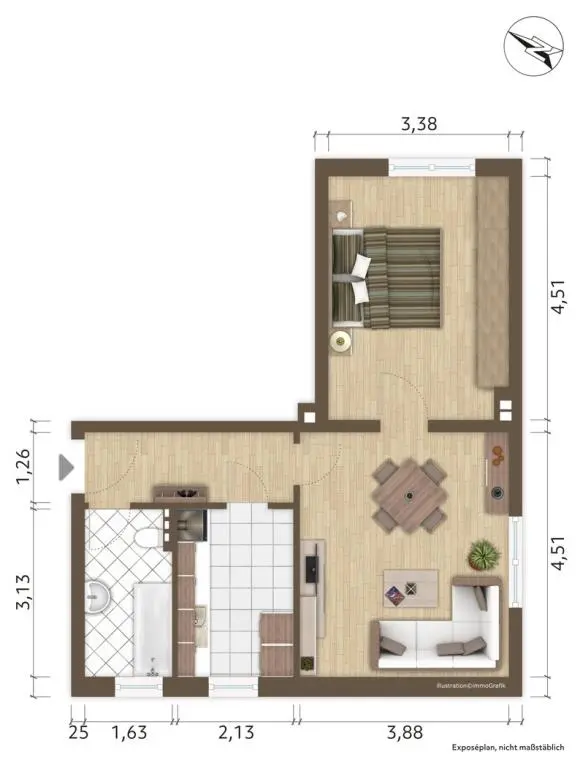 2 Zimmer Wohnung mit 49 m² in Hoyerswerda – Bild 5
