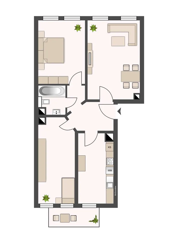 3 Zimmer Wohnung mit 68 m² in Leipzig – Bild 12