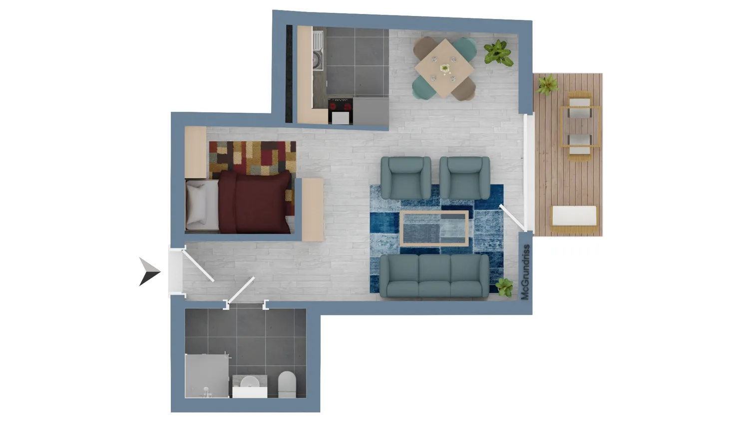 2 Zimmer Wohnung mit 40 m² in Celle – Bild 7