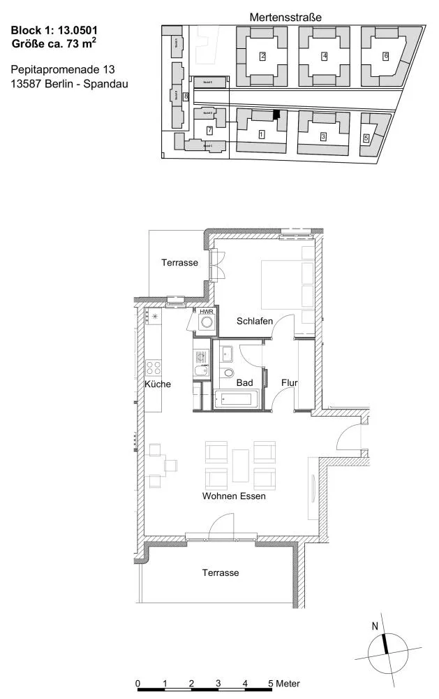 2 Zimmer Wohnung mit 73 m² in Berlin – Bild 2