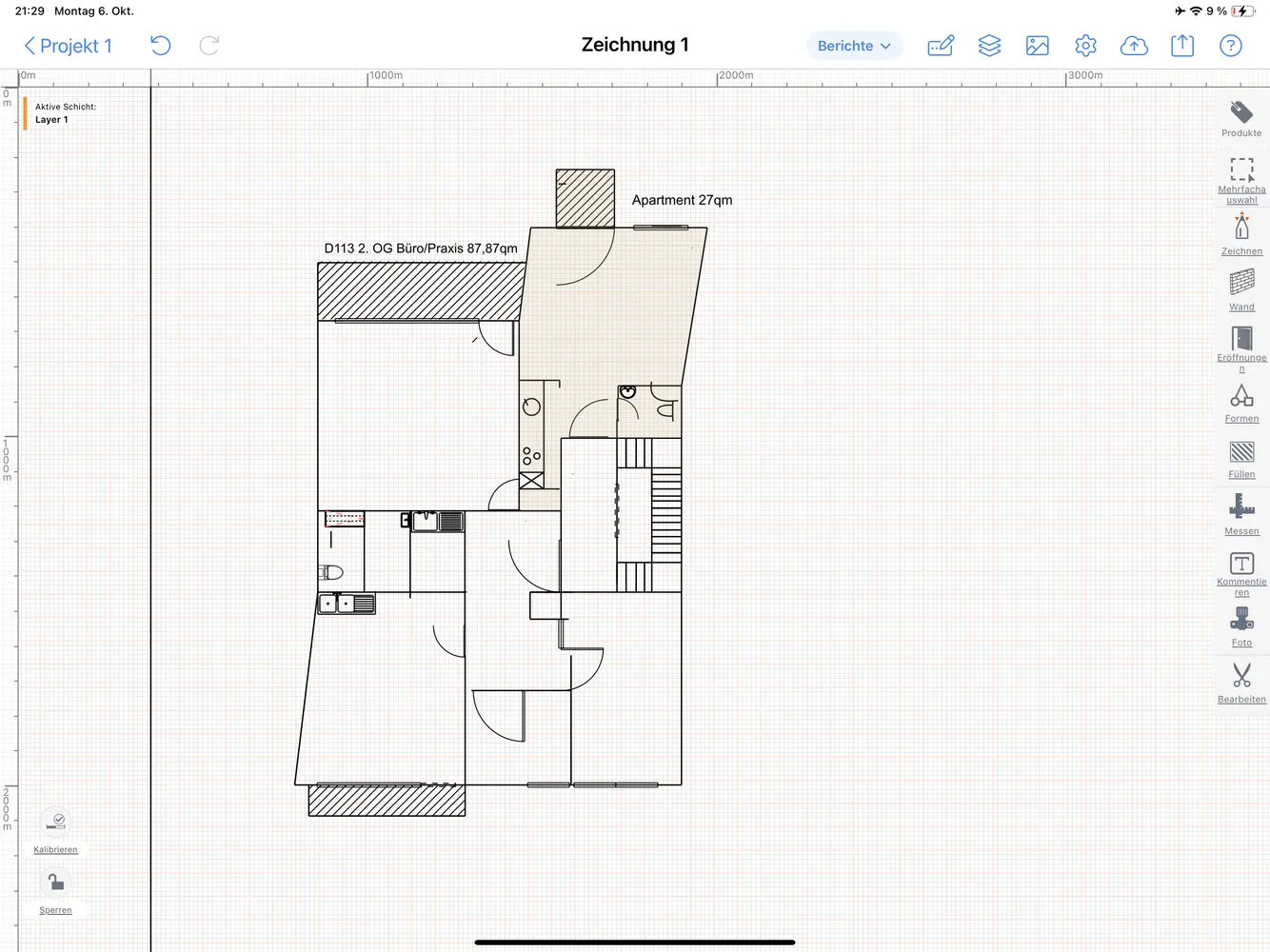 1 Zimmer Wohnung mit 27 m² in Düsseldorf – Bild 2