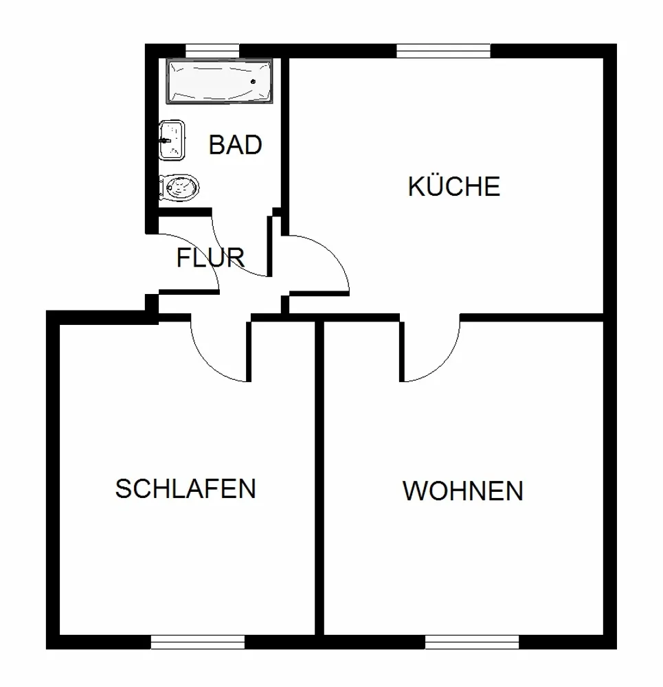 2 room apartment with 51 m² in Duisburg – Photo 8