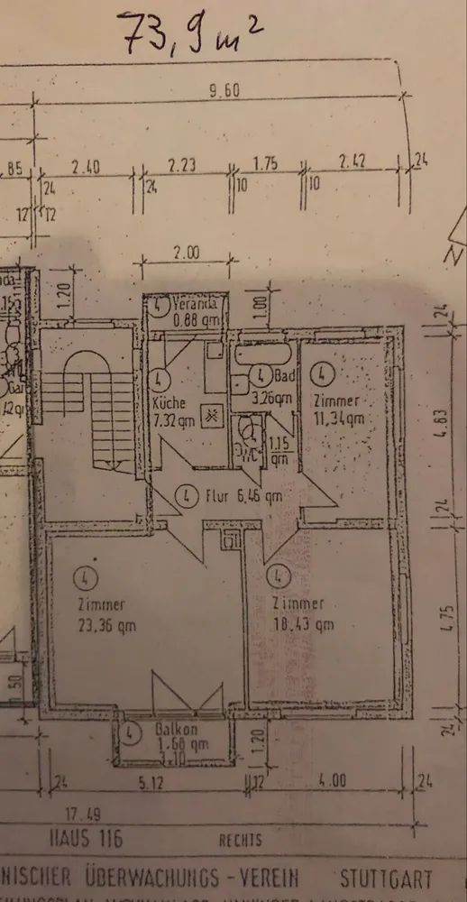 3 Zimmer Wohnung mit 74 m² in Stuttgart – Bild 11