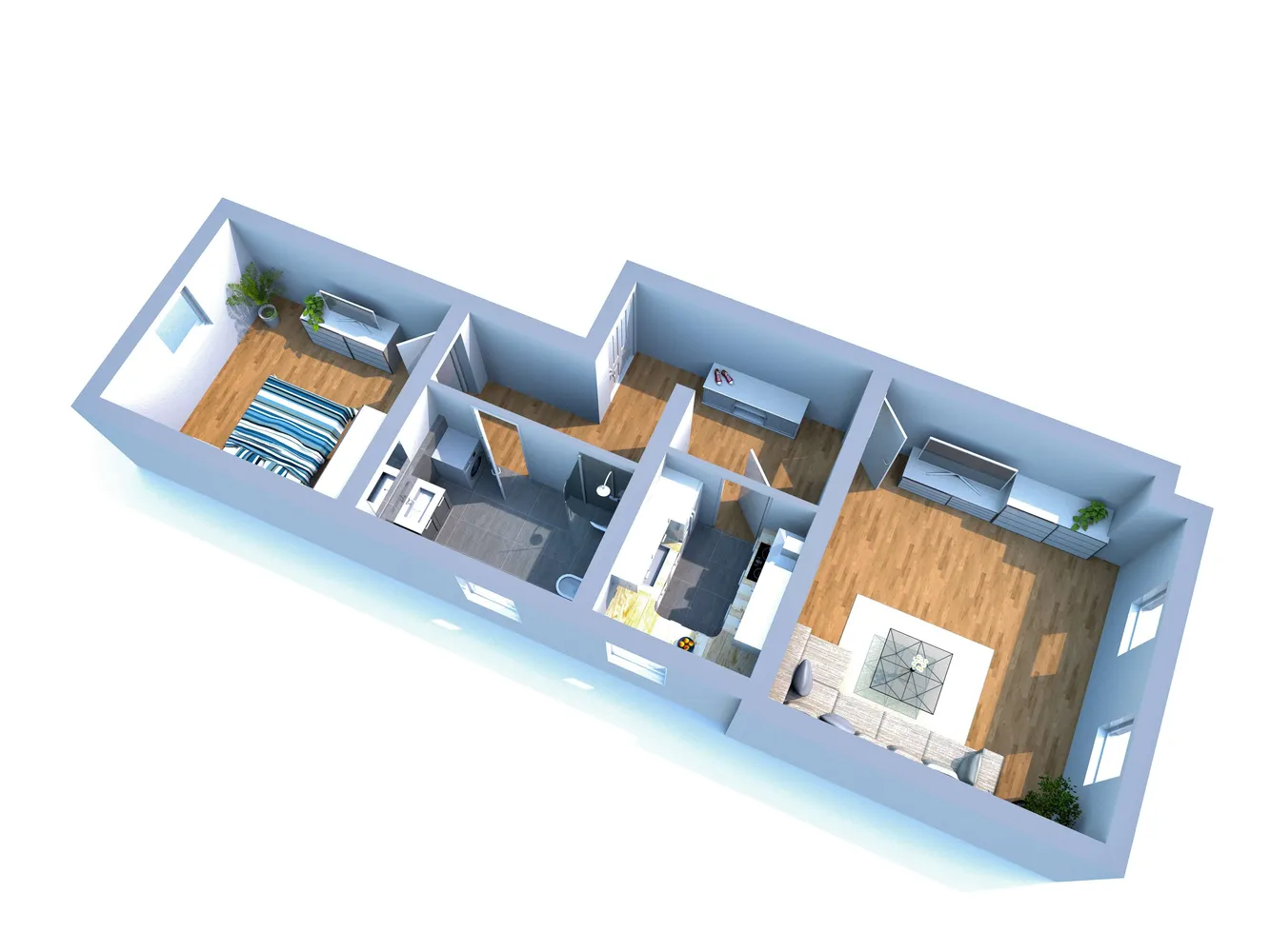 2 Zimmer Wohnung mit 58 m² in Dresden – Bild 1