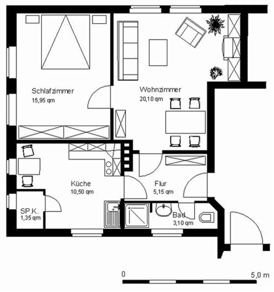 2 Zimmer Wohnung mit 60 m² in Gütersloh – Bild 1