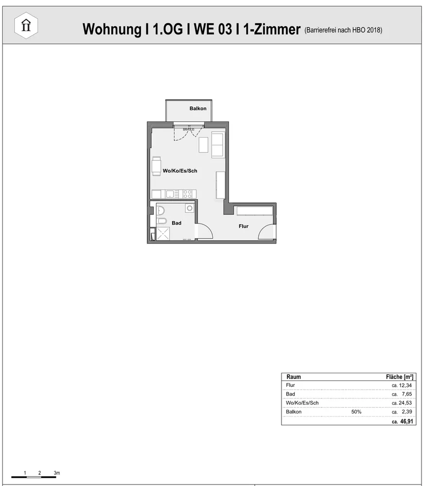 1 Zimmer Wohnung mit 47 m² in Frankfurt am Main – Bild 9