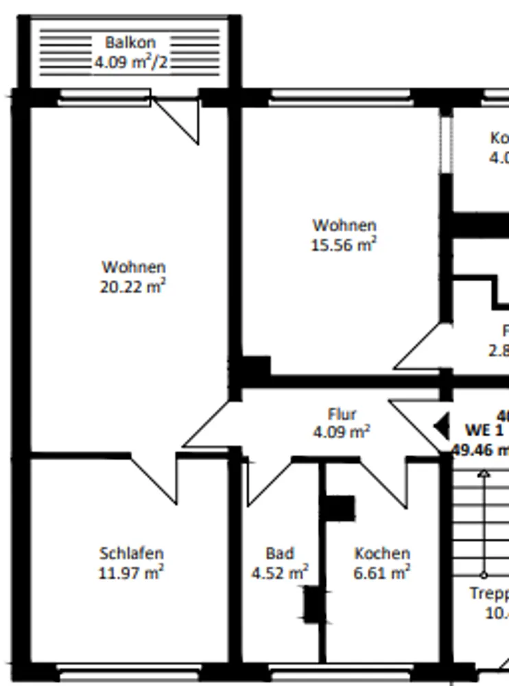 2 room apartment with 49 m² in Magdeburg – Photo 10