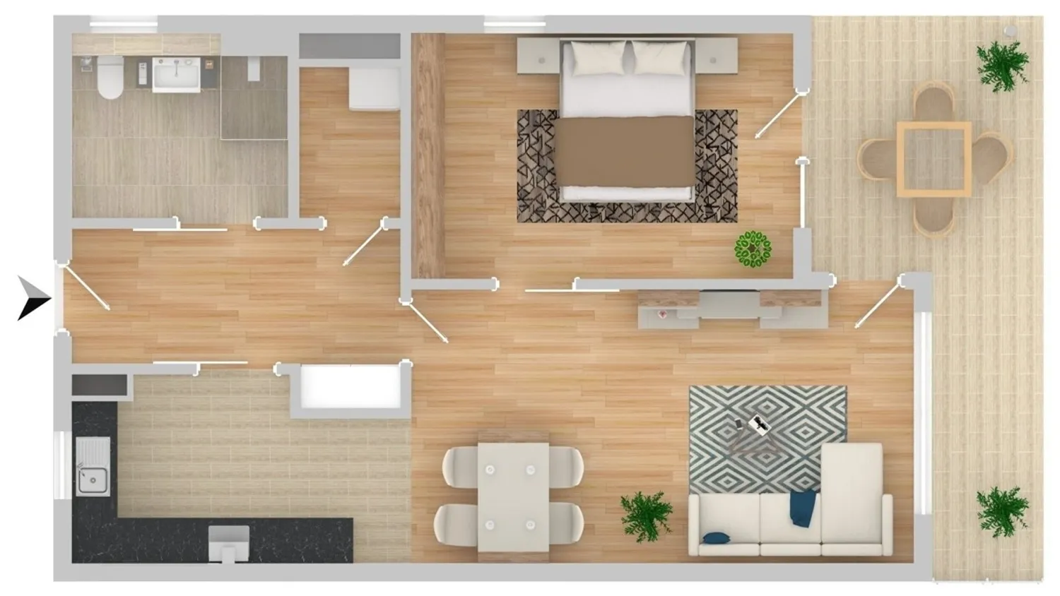 2 Zimmer Wohnung mit 66 m² in Deggendorf – Bild 5