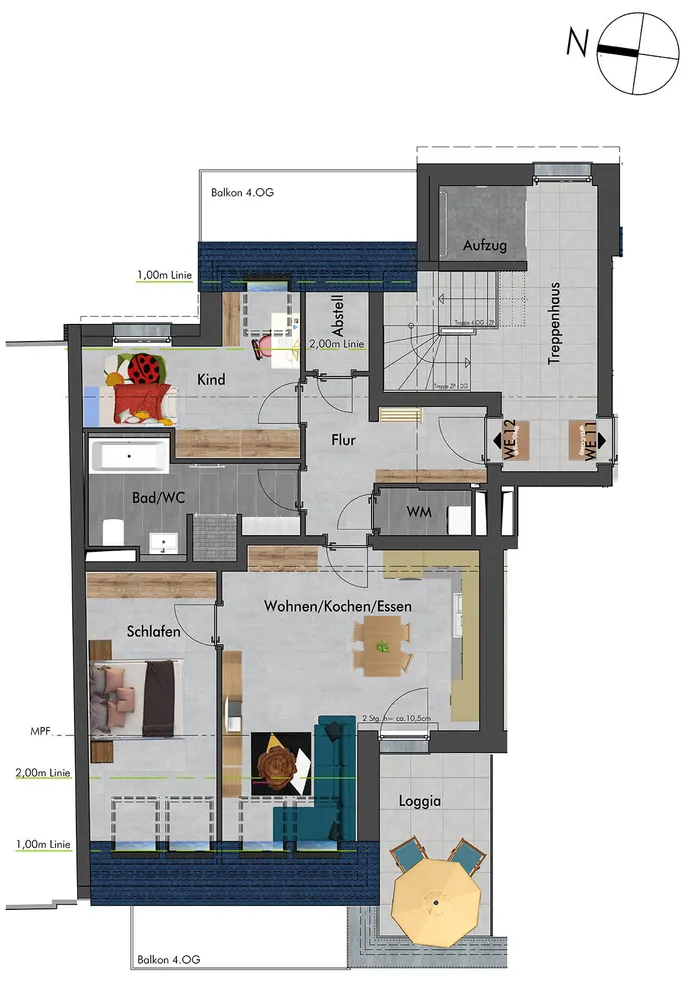 3 room apartment with 75 m² in Chemnitz – Photo 3