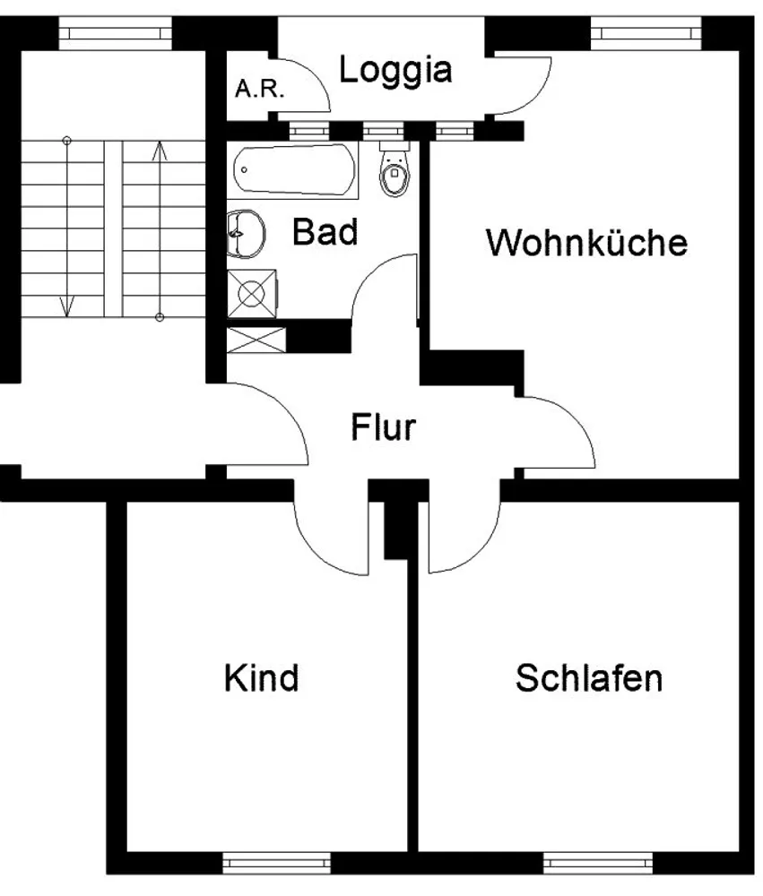 2 Zimmer Wohnung mit 61 m² in Köln – Bild 2