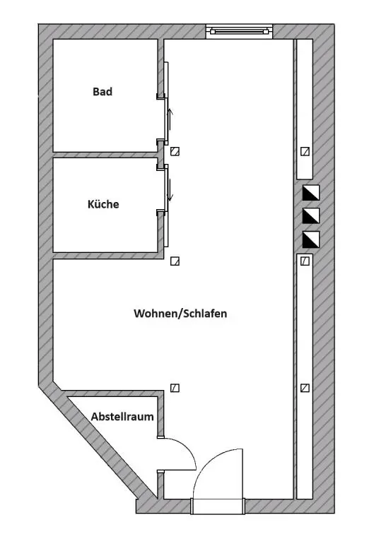 2 Zimmer Wohnung mit 39 m² in Erfurt – Bild 7
