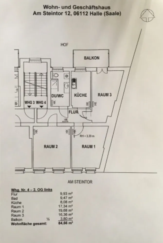 3 Zimmer Wohnung mit 84 m² in Halle (Saale) – Bild 12