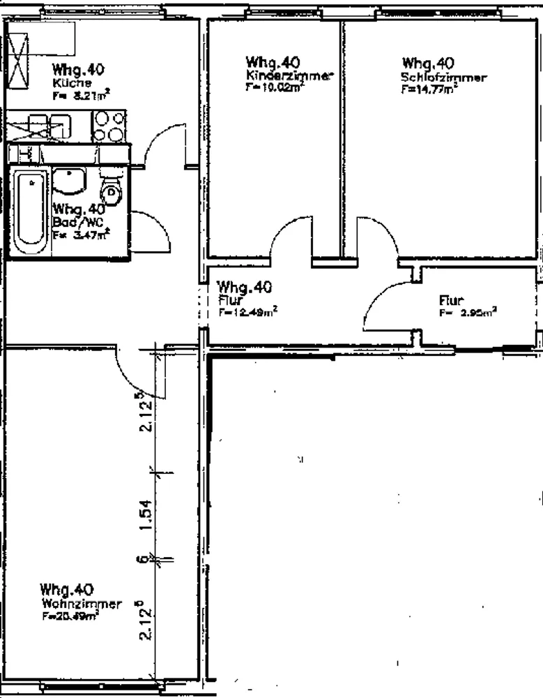 3 Zimmer Wohnung mit 69 m² in Neubrandenburg – Bild 8