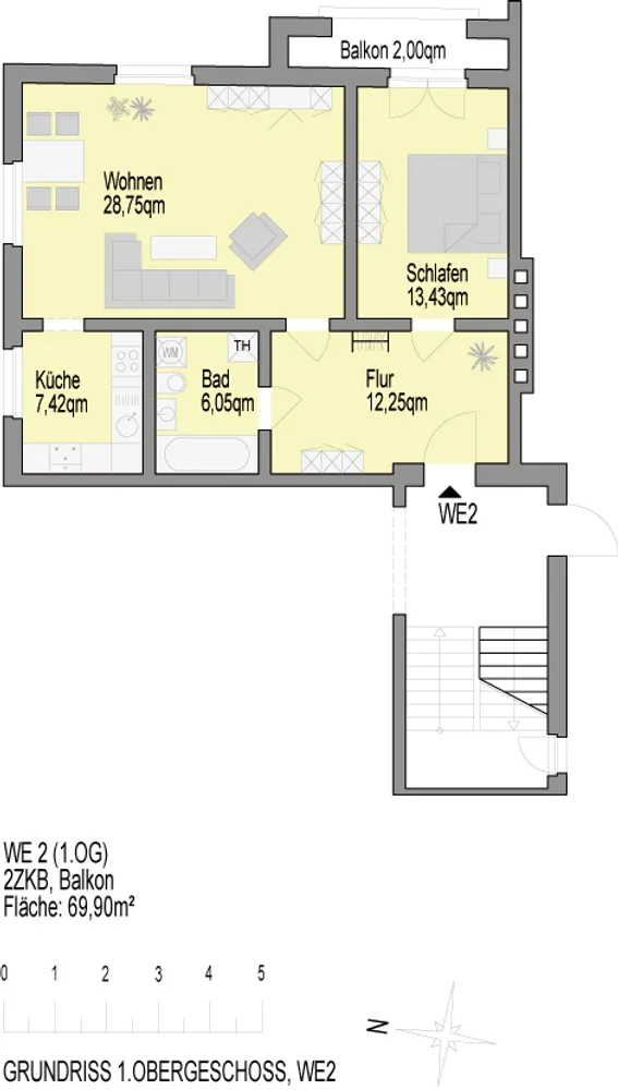 2 Zimmer Wohnung mit 70 m² in Halle (Saale) – Bild 8