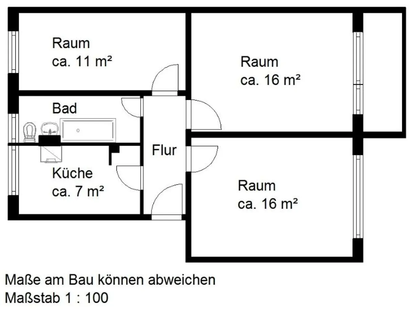 3 Zimmer Wohnung mit 60 m² in Halle (Saale) – Bild 10