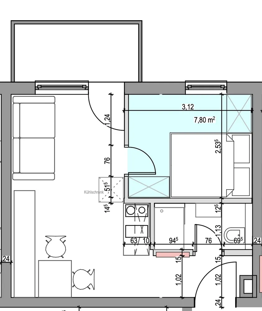 2 Zimmer Wohnung mit 34 m² in München – Bild 10
