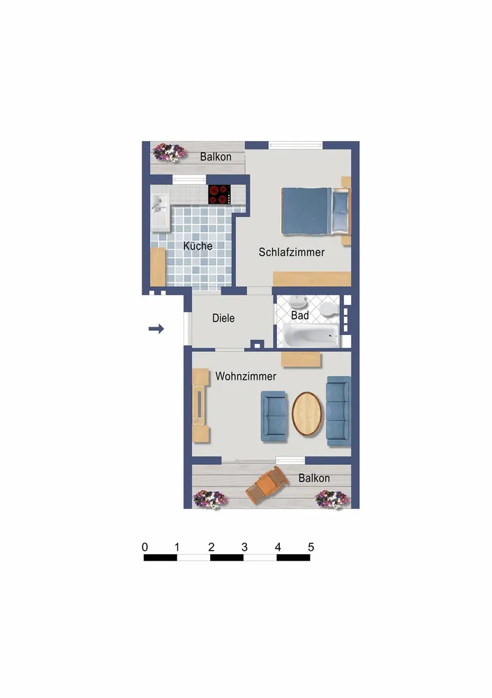 2 Zimmer Wohnung mit 46 m² in Bonn – Bild 12