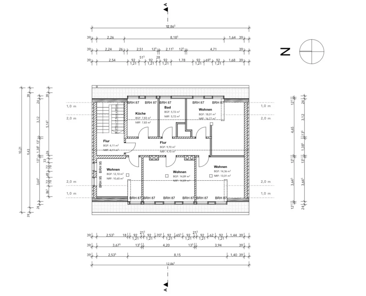 4 Zimmer Wohnung mit 75 m² in Münster – Bild 1