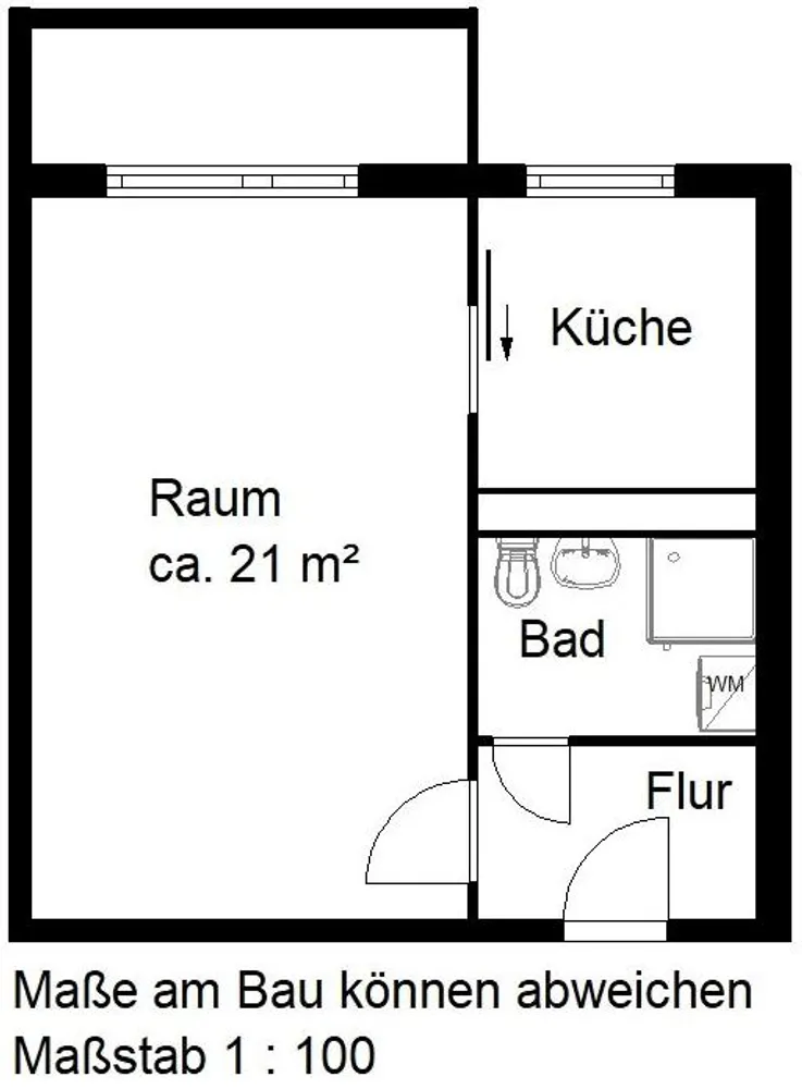 1 Zimmer Wohnung mit 36 m² in Halle (Saale) – Bild 10