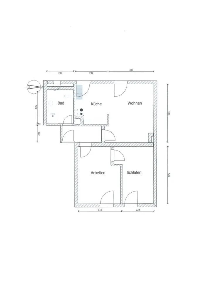 3 Zimmer Wohnung mit 52 m² in Saarbrücken – Bild 4