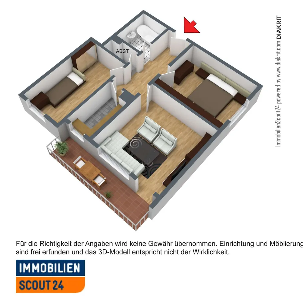 3 Zimmer Wohnung mit 69 m² in Mönchengladbach – Bild 5