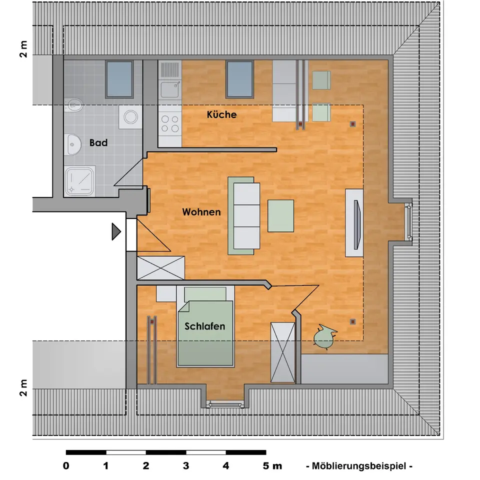 2 Zimmer Wohnung mit 48 m² in Halle (Saale) – Bild 7