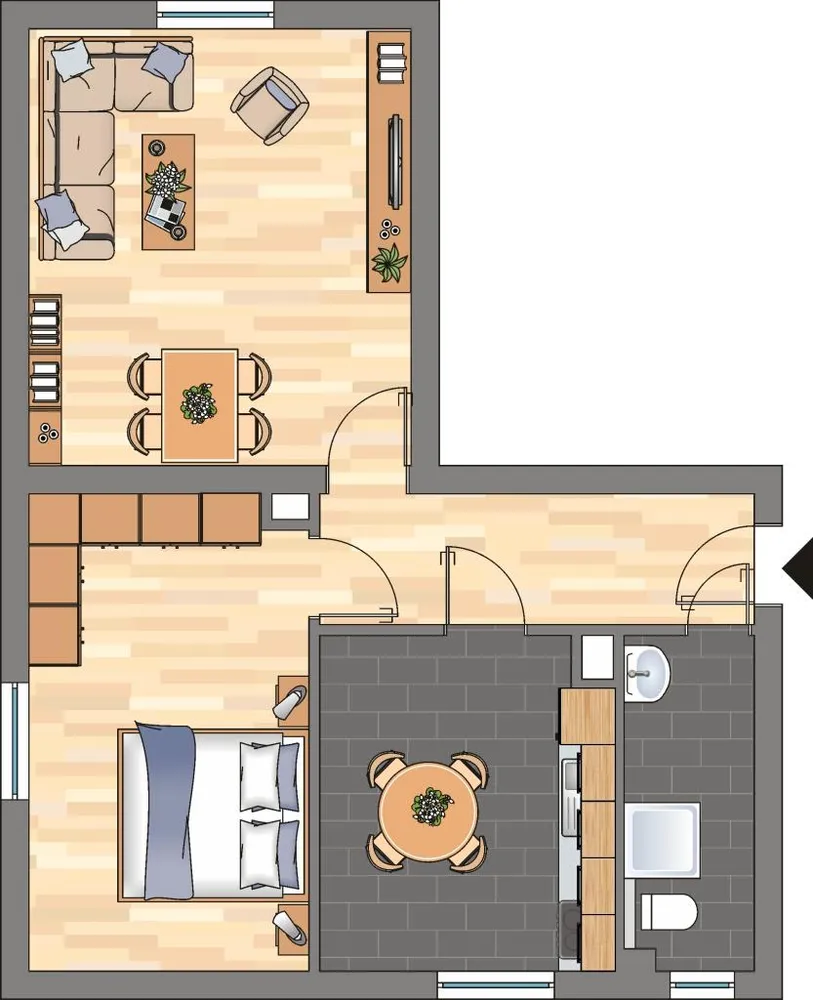 2 Zimmer Wohnung mit 50 m² in Leipzig – Bild 2