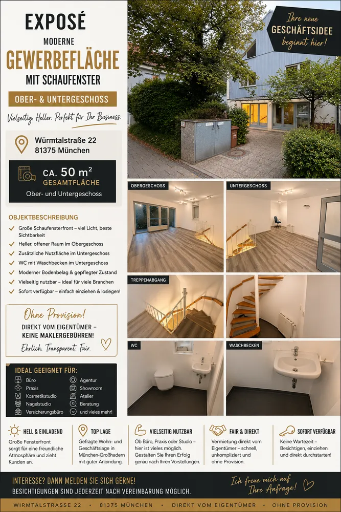 1 Zimmer Wohnung mit 50 m² in München – Bild 2