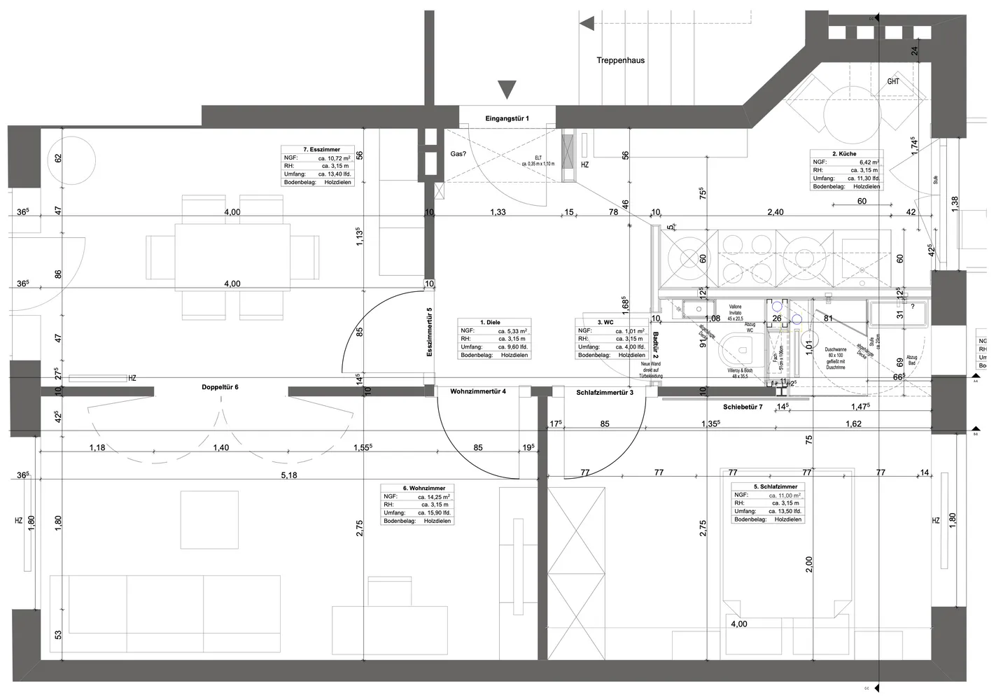 3 Zimmer Wohnung mit 53 m² in Hamburg – Bild 7