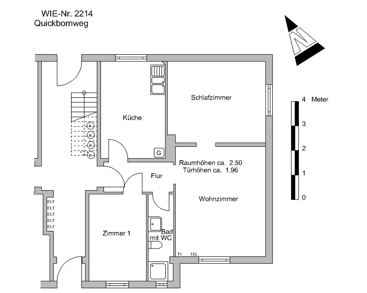 3 Zimmer Wohnung mit 55 m² in Bremen – Bild 1
