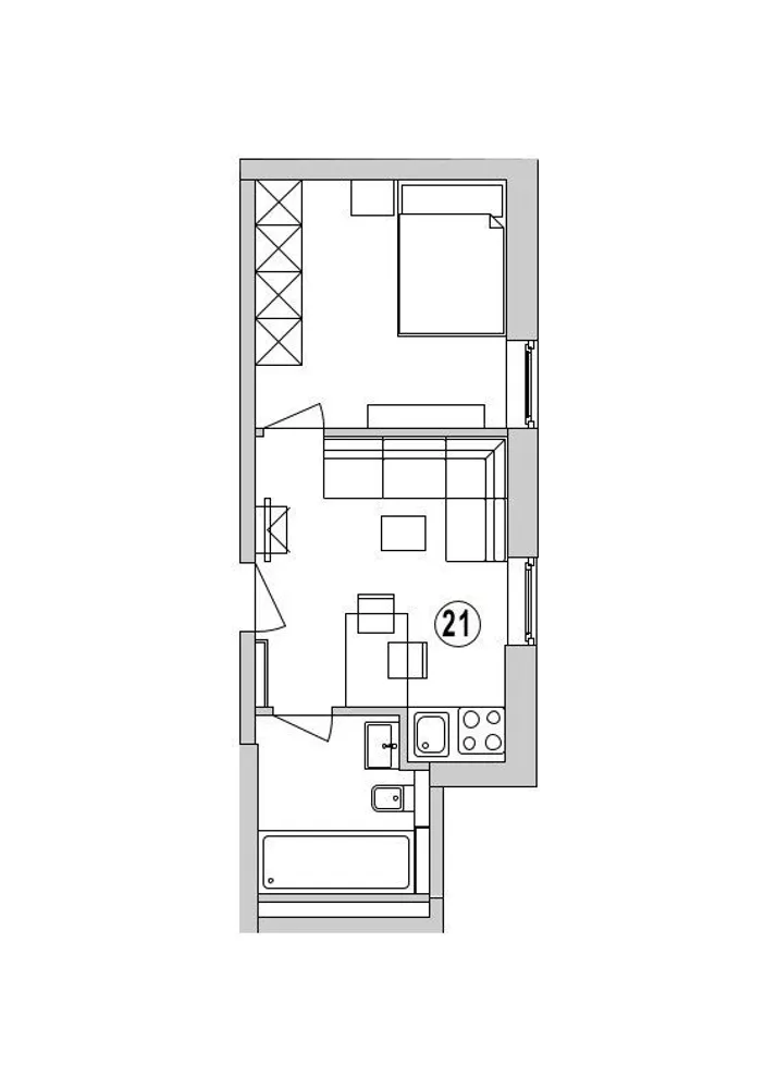 2 Zimmer Wohnung mit 26 m² in Stuttgart – Bild 5