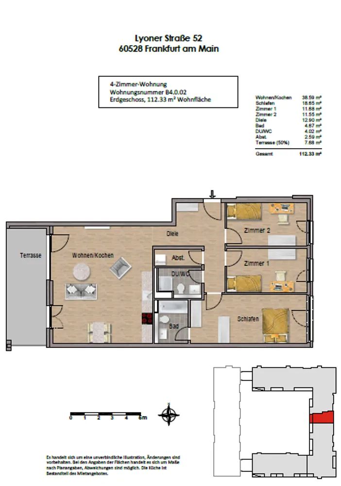 4 Zimmer Wohnung mit 112 m² in Frankfurt am Main – Bild 10