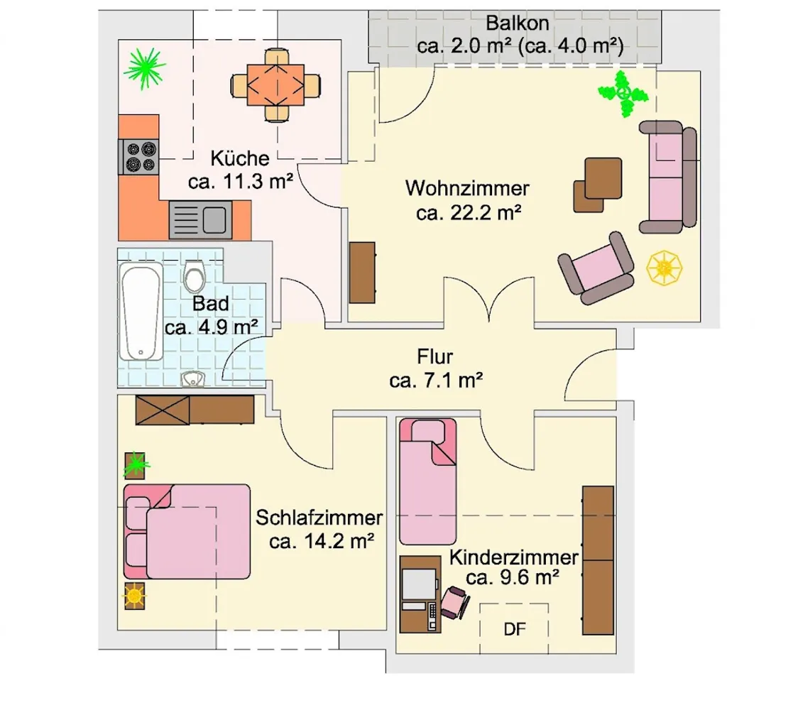 3 Zimmer Wohnung mit 72 m² in Mönchengladbach – Bild 9
