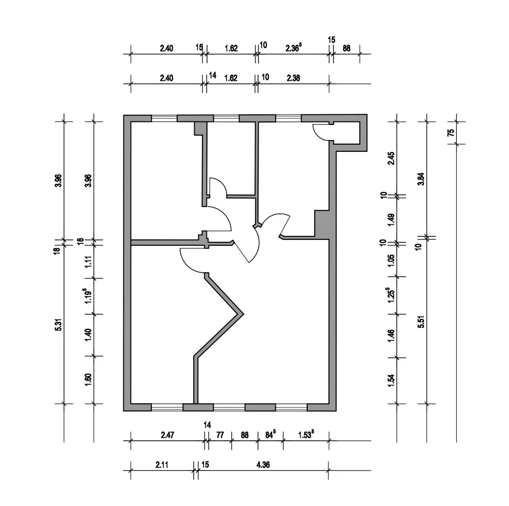 2 room apartment with 58 m² in Wuppertal – Photo 2